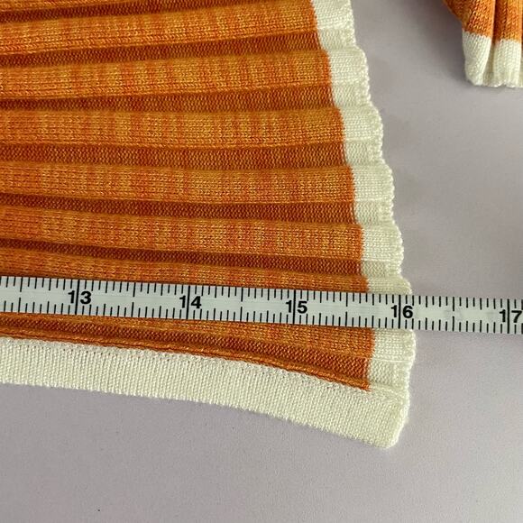 C/Meo Womens  Collective Still In Love‎ Knit Midi Skirt, Orange NWT - Picture 7 of 7